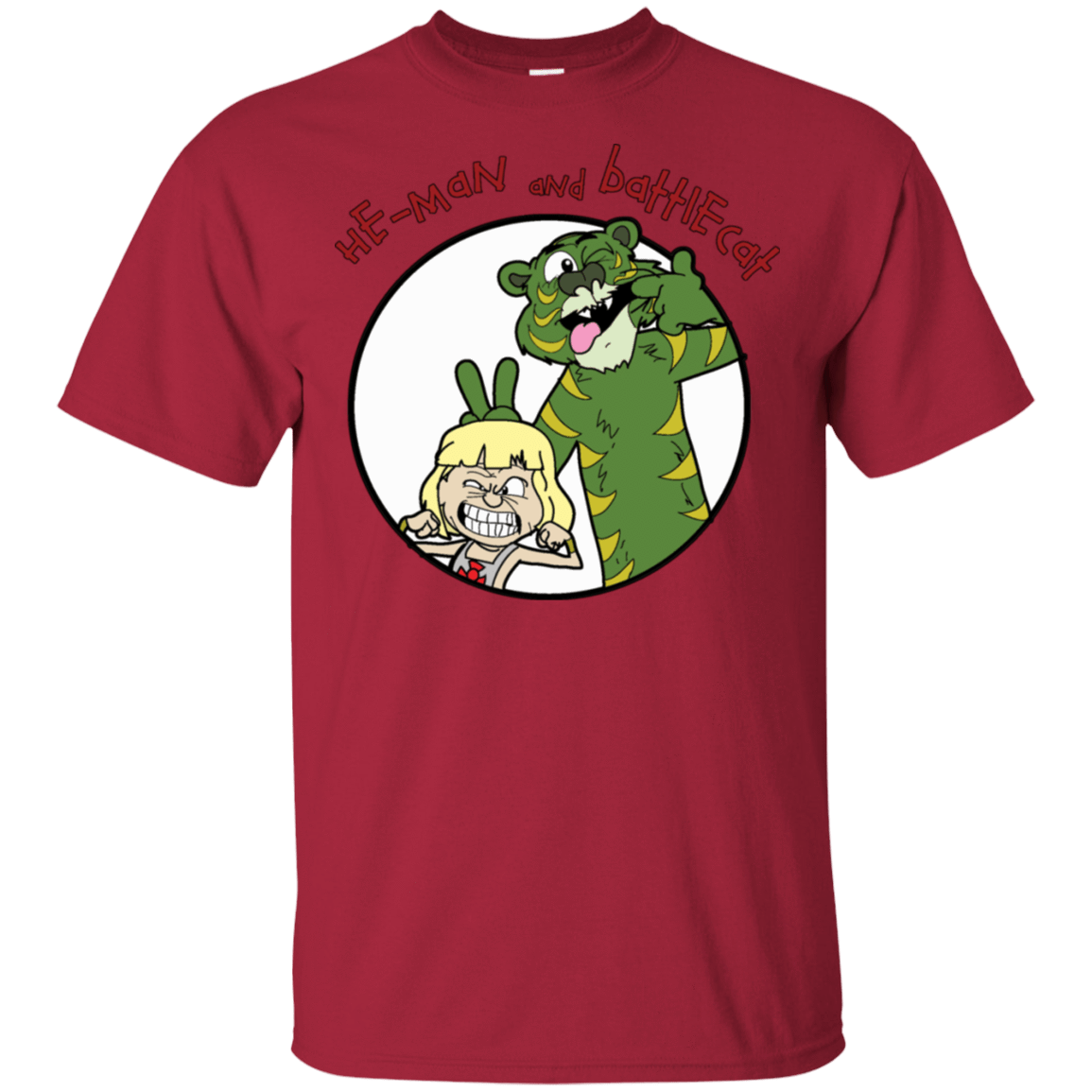 T-Shirts Cardinal / S He Man and Battlecat T-Shirt