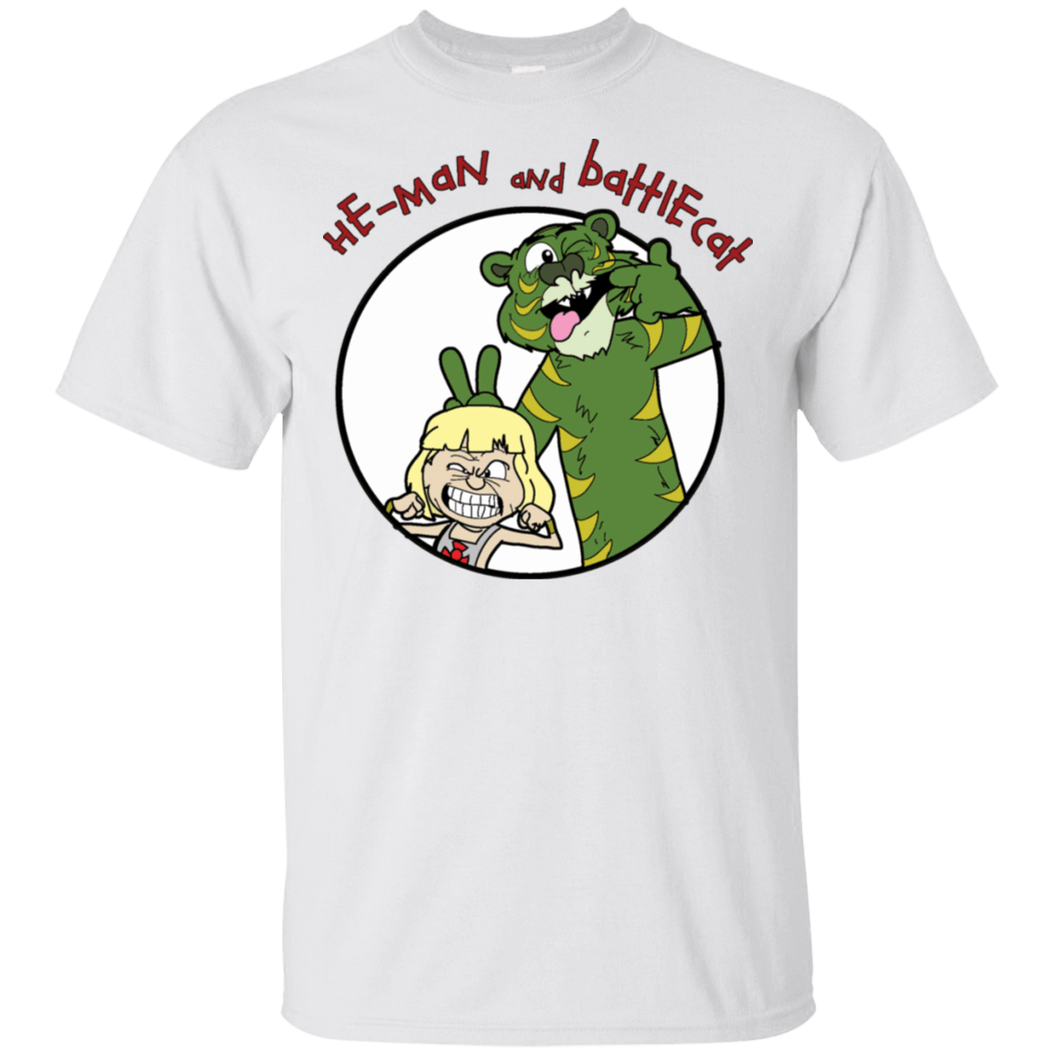 T-Shirts White / S He Man and Battlecat T-Shirt
