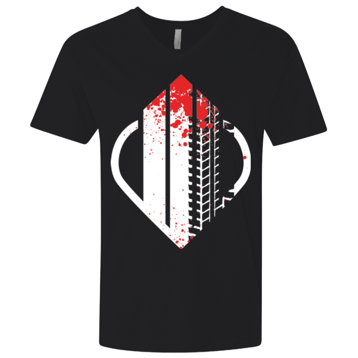 T-Shirts Black / X-Small Heart Enterprises - Please Hold Men's Premium V-Neck