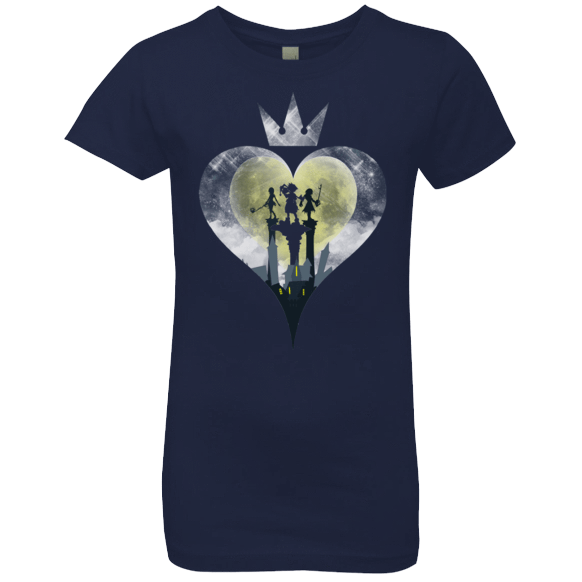 T-Shirts Midnight Navy / YXS Heart Kingdom Girls Premium T-Shirt