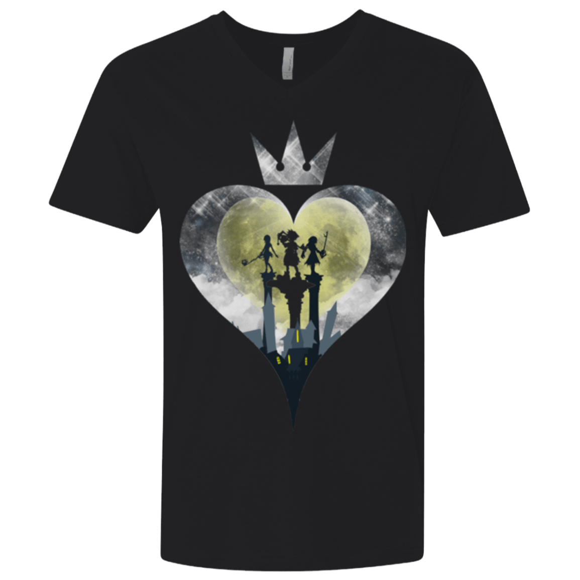 T-Shirts Black / X-Small Heart Kingdom Men's Premium V-Neck
