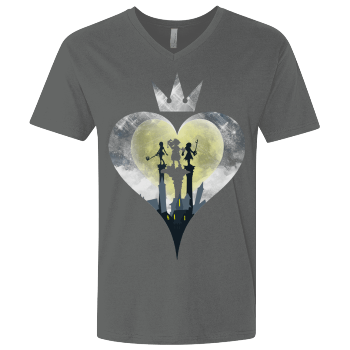 T-Shirts Heavy Metal / X-Small Heart Kingdom Men's Premium V-Neck