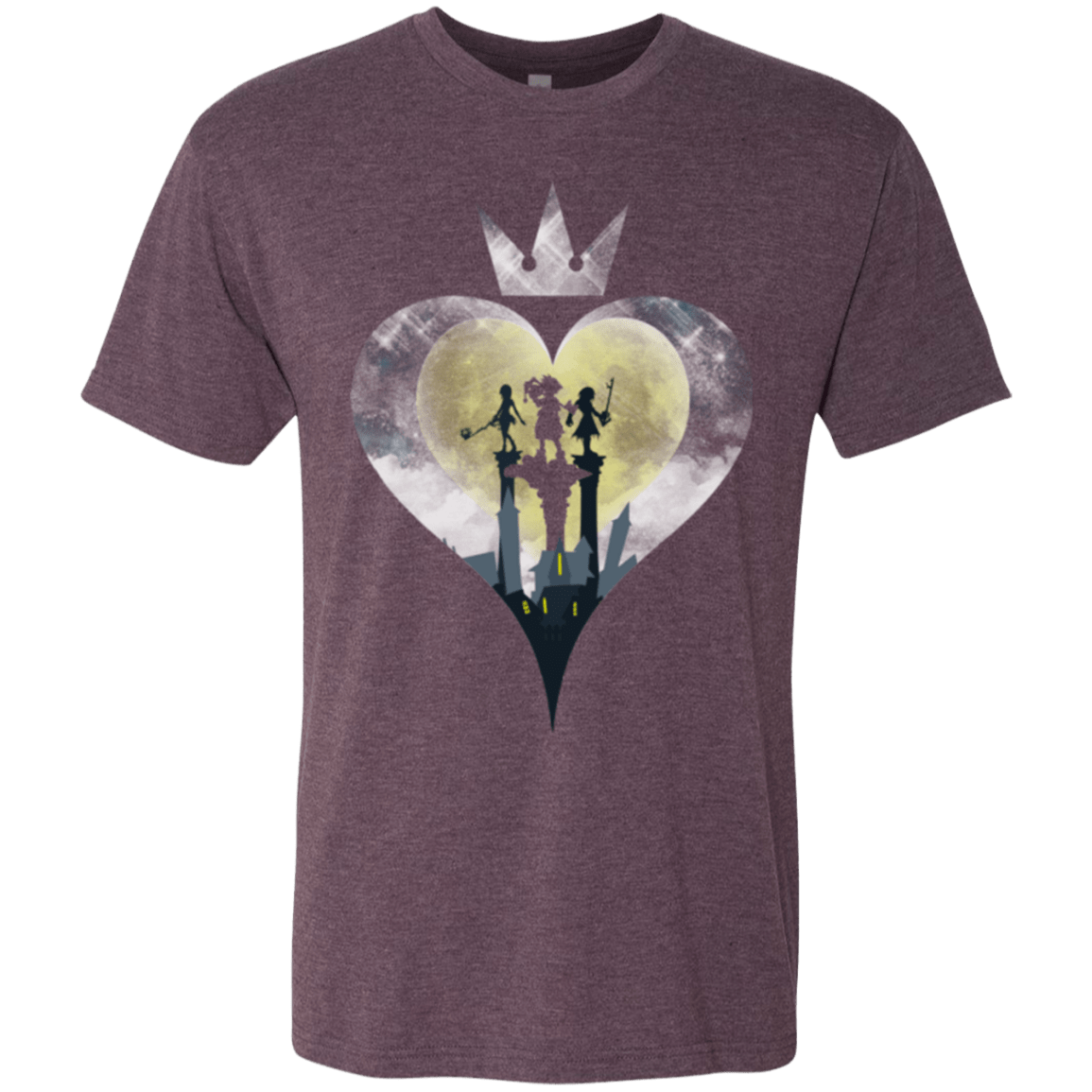 T-Shirts Vintage Purple / Small Heart Kingdom Men's Triblend T-Shirt