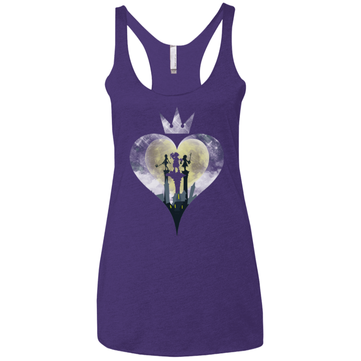 T-Shirts Purple / X-Small Heart Kingdom Women's Triblend Racerback Tank