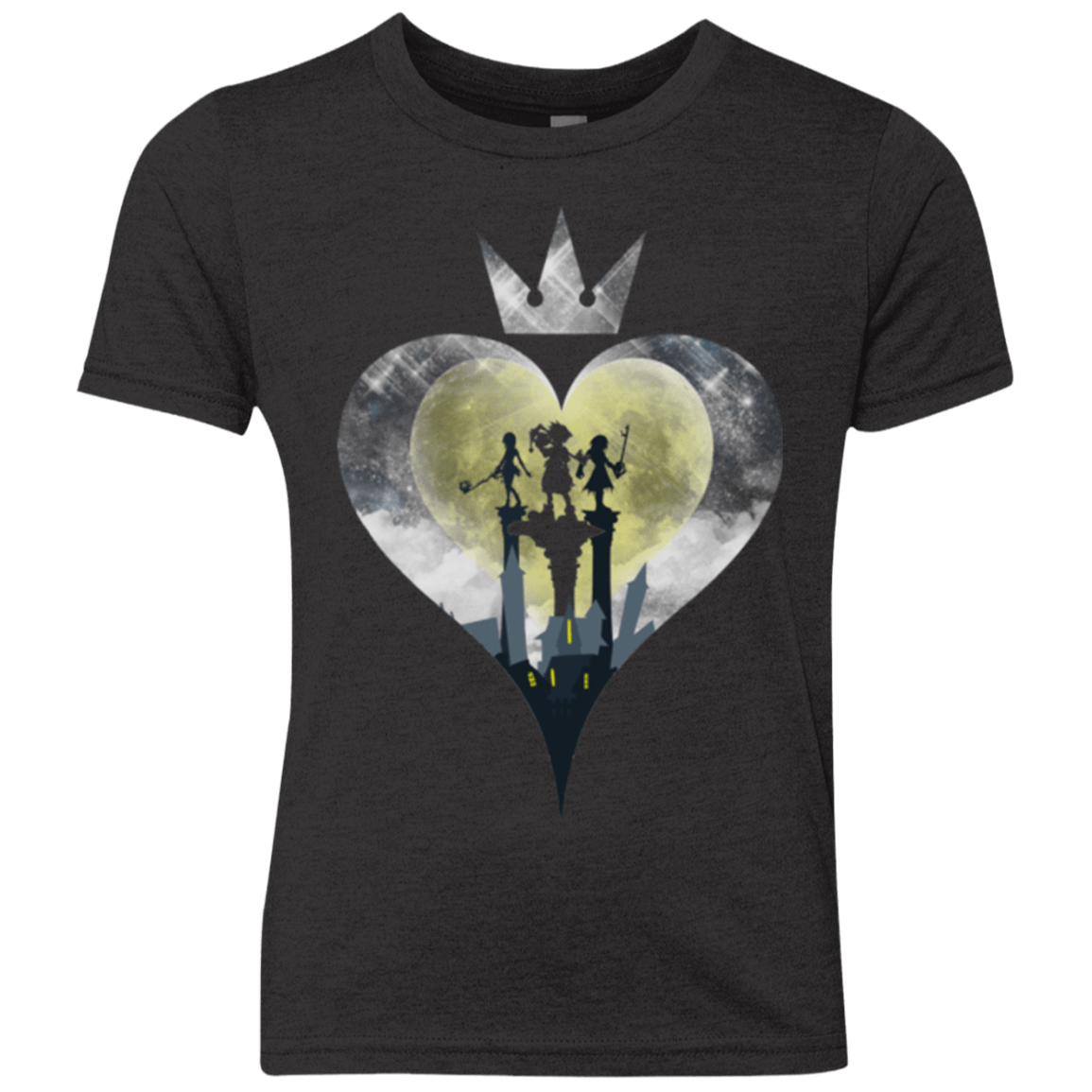 T-Shirts Vintage Black / YXS Heart Kingdom Youth Triblend T-Shirt