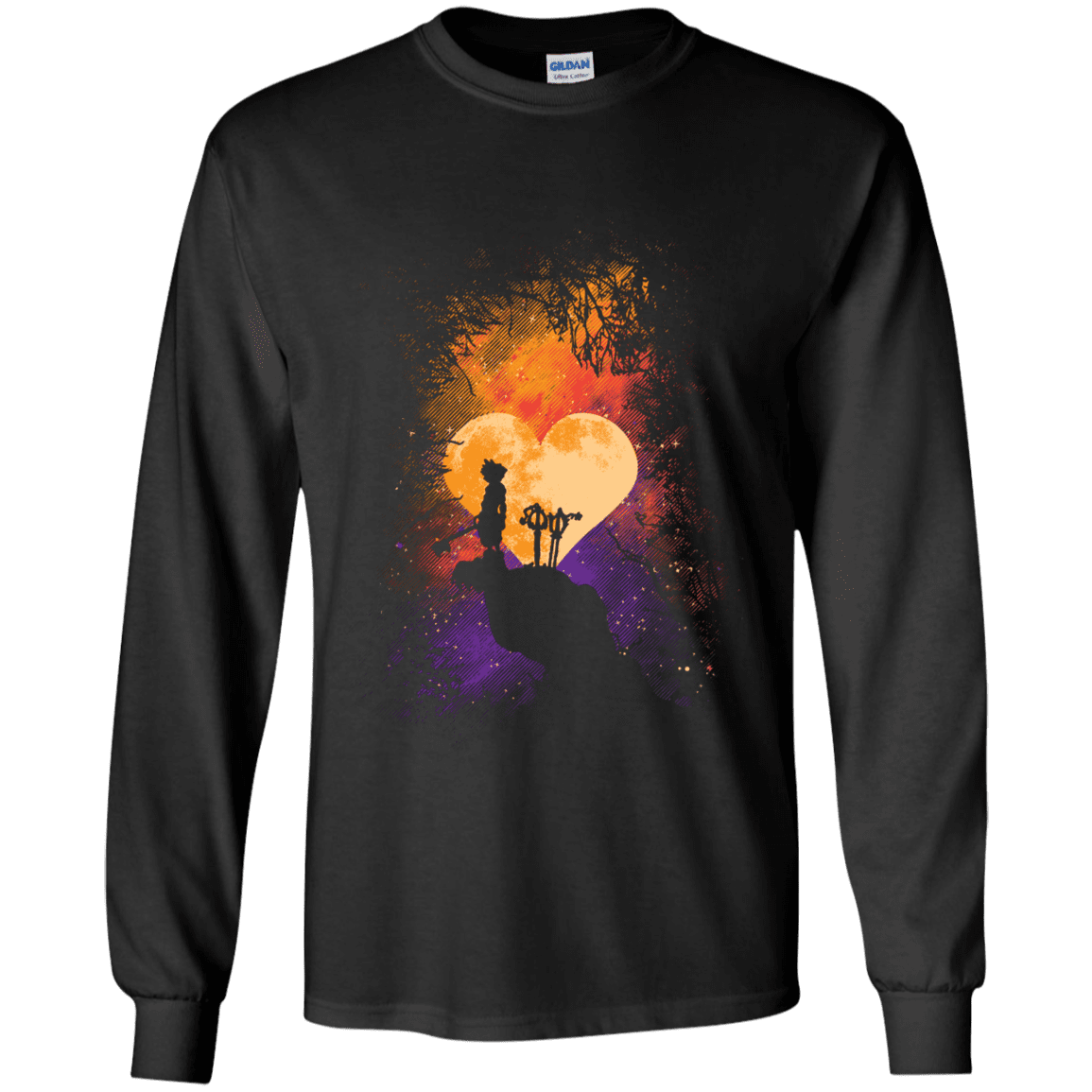 T-Shirts Black / YS Heart Of Gold Youth Long Sleeve T-Shirt