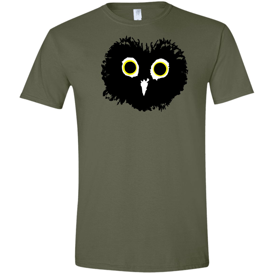 T-Shirts Military Green / S Heart Owls Men's Semi-Fitted Softstyle