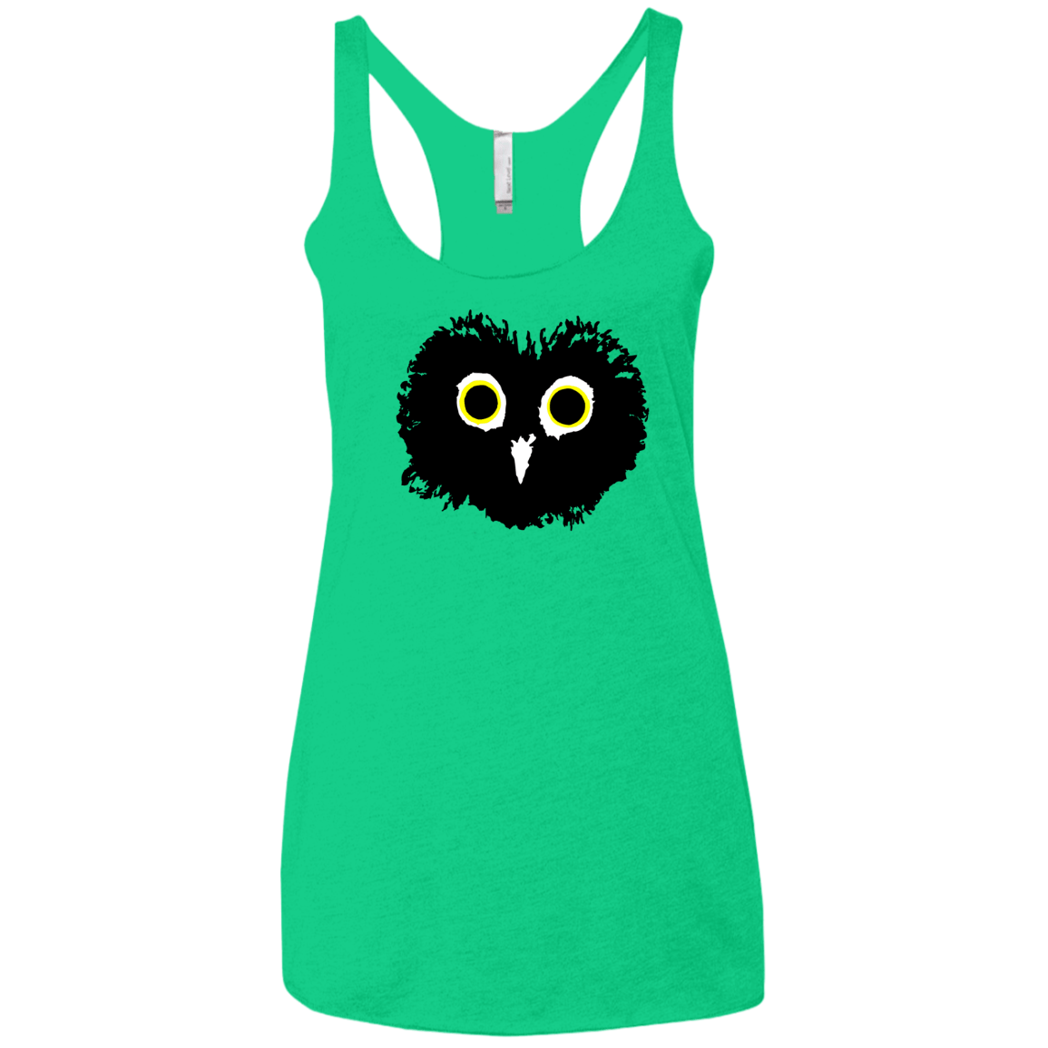 T-Shirts Envy / X-Small Heart Owls Women's Triblend Racerback Tank