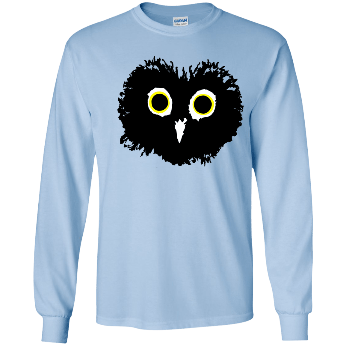 T-Shirts Light Blue / YS Heart Owls Youth Long Sleeve T-Shirt