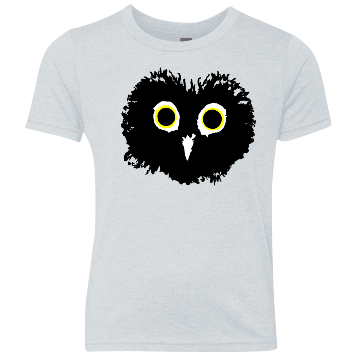 T-Shirts Heather White / YXS Heart Owls Youth Triblend T-Shirt