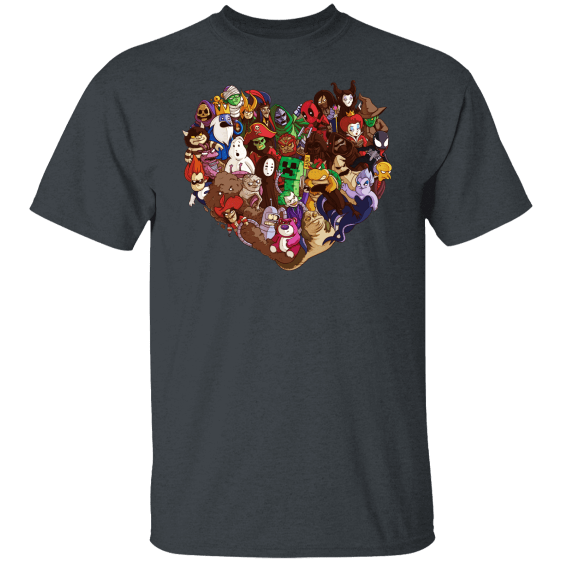 T-Shirts Dark Heather / S Heart T-Shirt