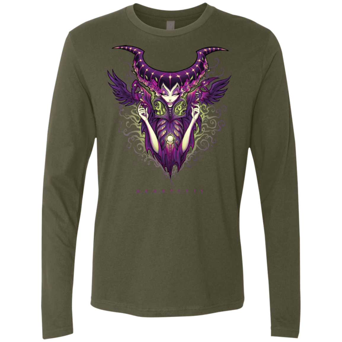 T-Shirts Military Green / Small Heartless Men's Premium Long Sleeve