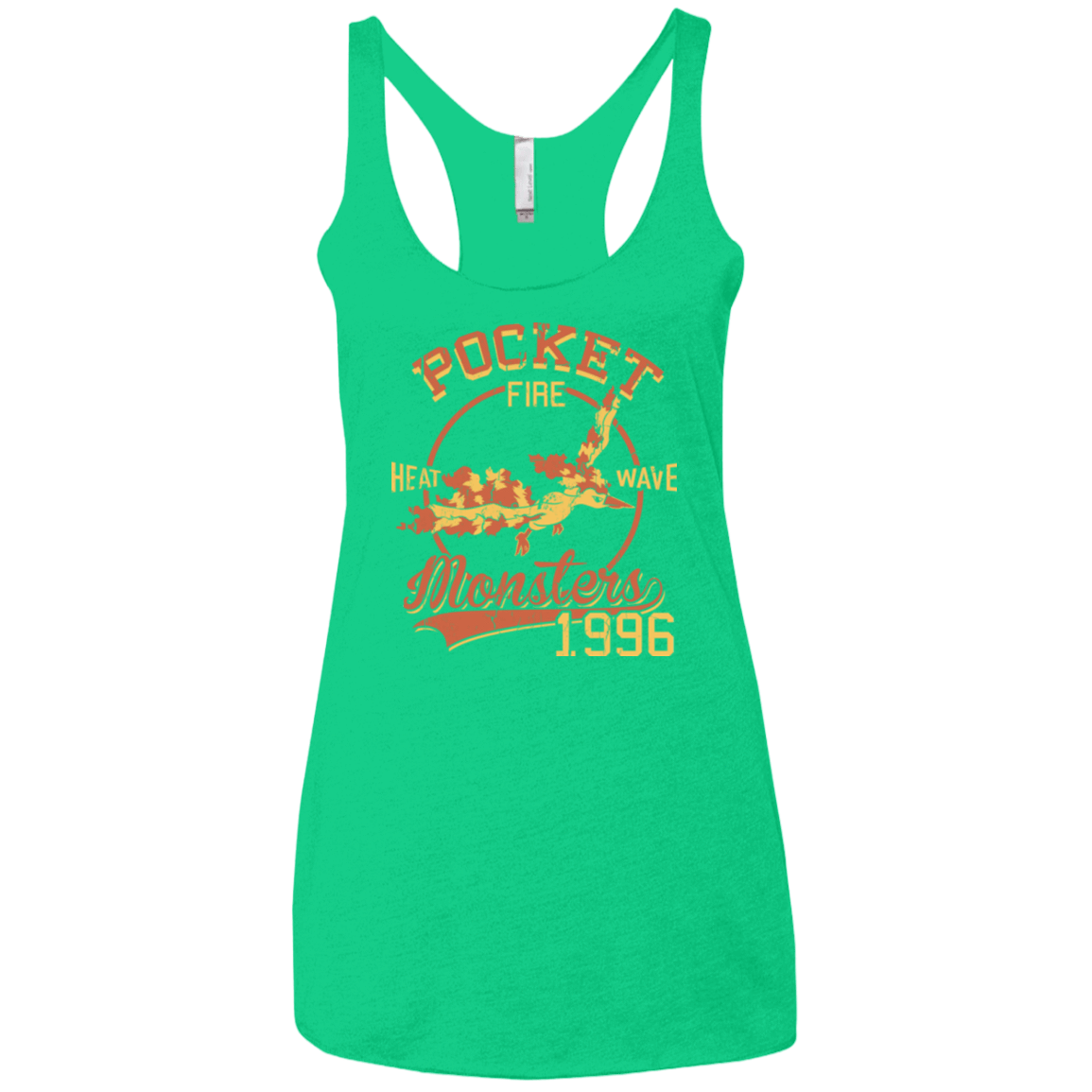 T-Shirts Envy / X-Small Heat wave Women's Triblend Racerback Tank