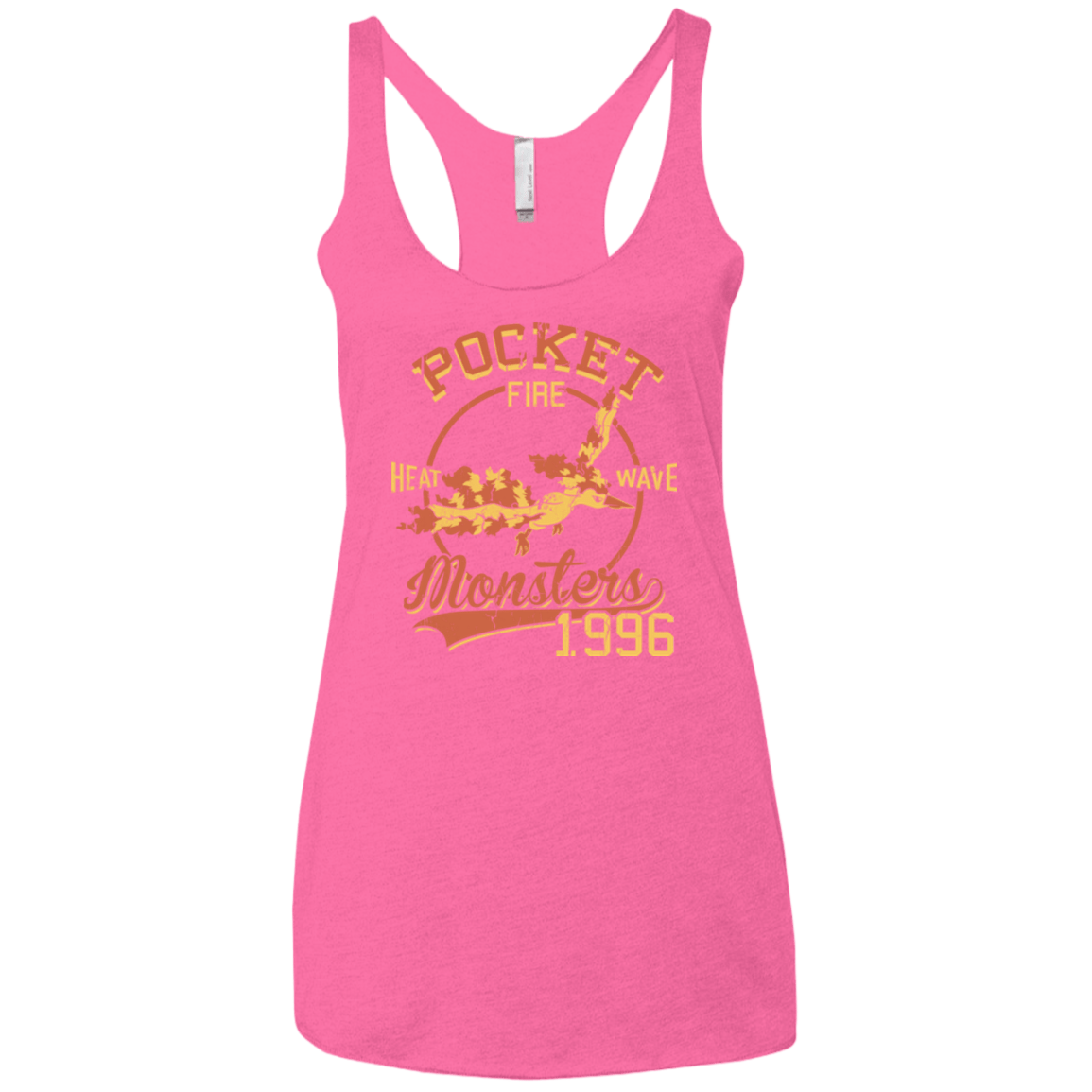 T-Shirts Vintage Pink / X-Small Heat wave Women's Triblend Racerback Tank