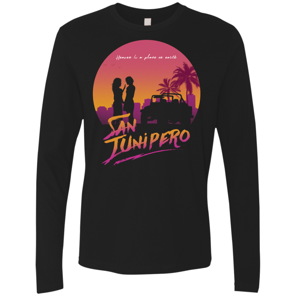 T-Shirts Black / Small Heaven is a place on Earth Men's Premium Long Sleeve