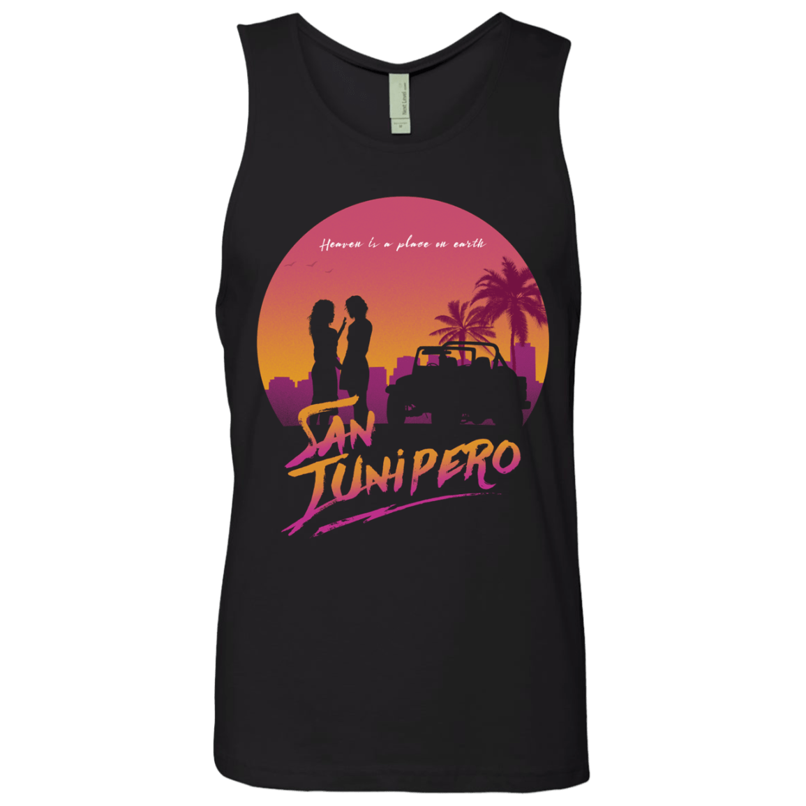 T-Shirts Black / Small Heaven is a place on Earth Men's Premium Tank Top