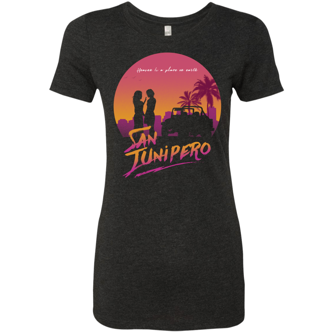 T-Shirts Vintage Black / Small Heaven is a place on Earth Women's Triblend T-Shirt