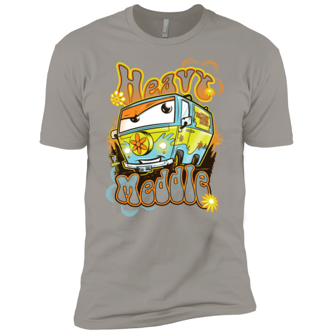 T-Shirts Light Grey / YXS Heavy Meddle Boys Premium T-Shirt