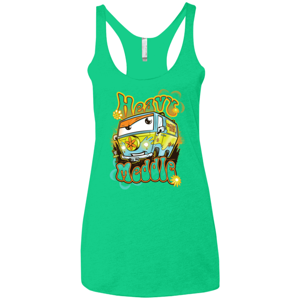 T-Shirts Envy / X-Small Heavy Meddle Women's Triblend Racerback Tank