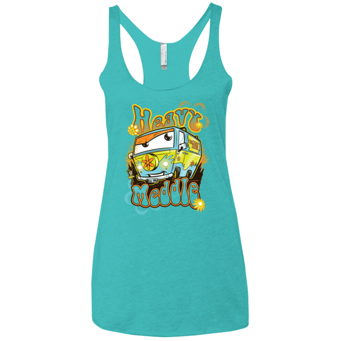 T-Shirts Tahiti Blue / X-Small Heavy Meddle Women's Triblend Racerback Tank
