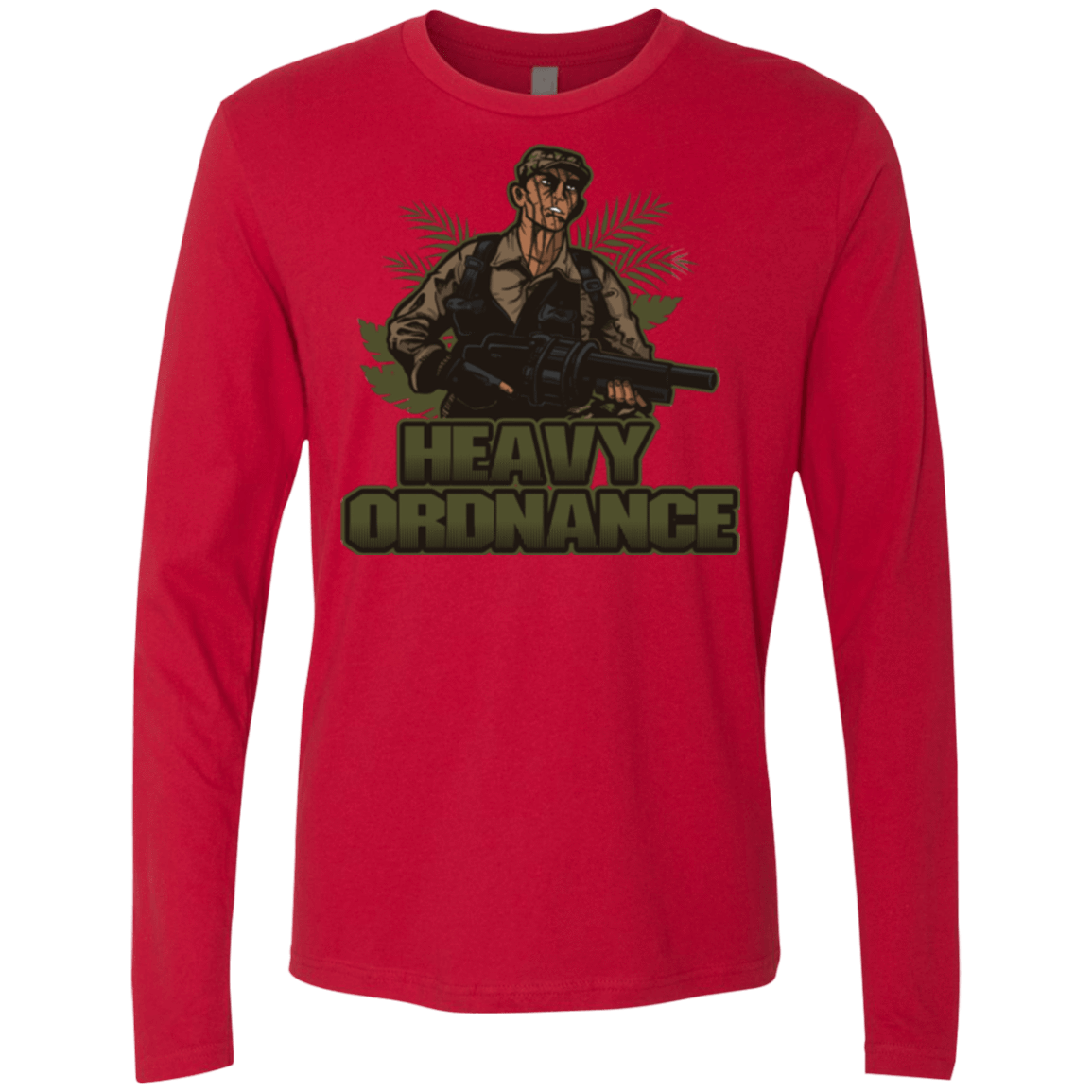 T-Shirts Red / Small Heavy Ordnance Men's Premium Long Sleeve
