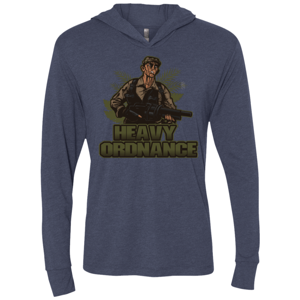 T-Shirts Vintage Navy / X-Small Heavy Ordnance Triblend Long Sleeve Hoodie Tee