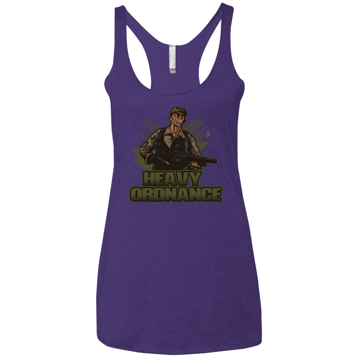T-Shirts Purple Rush / X-Small Heavy Ordnance Women's Triblend Racerback Tank