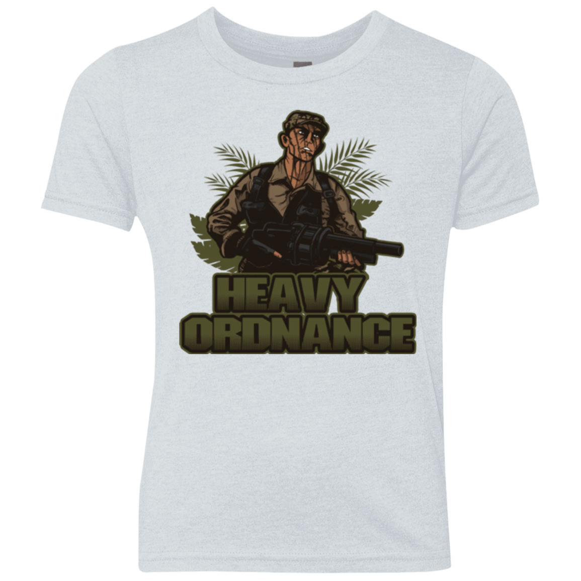 T-Shirts Heather White / YXS Heavy Ordnance Youth Triblend T-Shirt