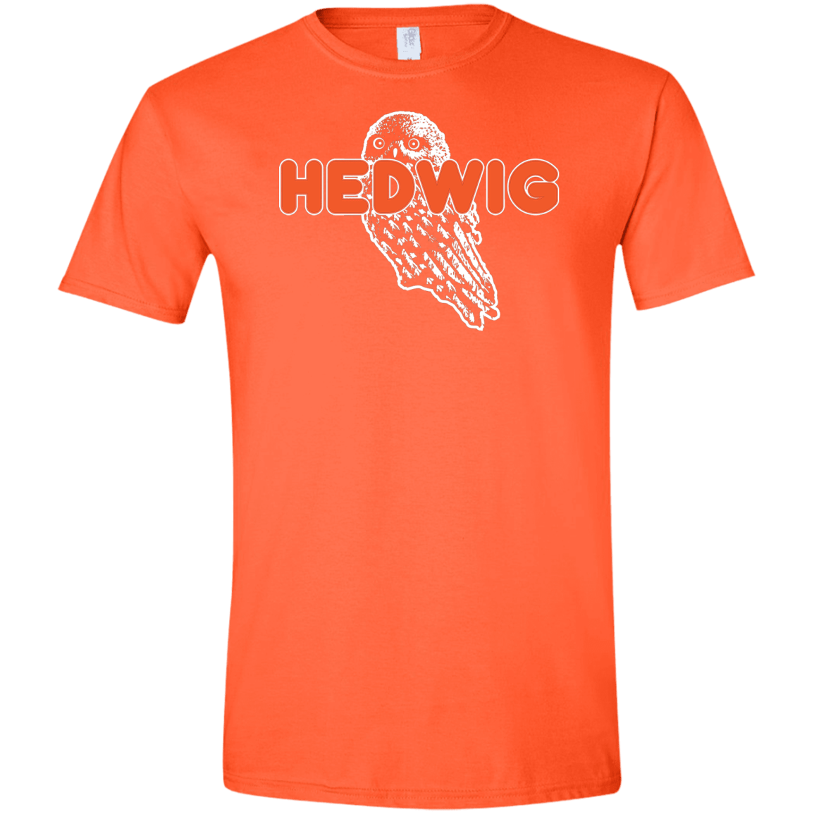 T-Shirts Orange / S Hedwig Men's Semi-Fitted Softstyle