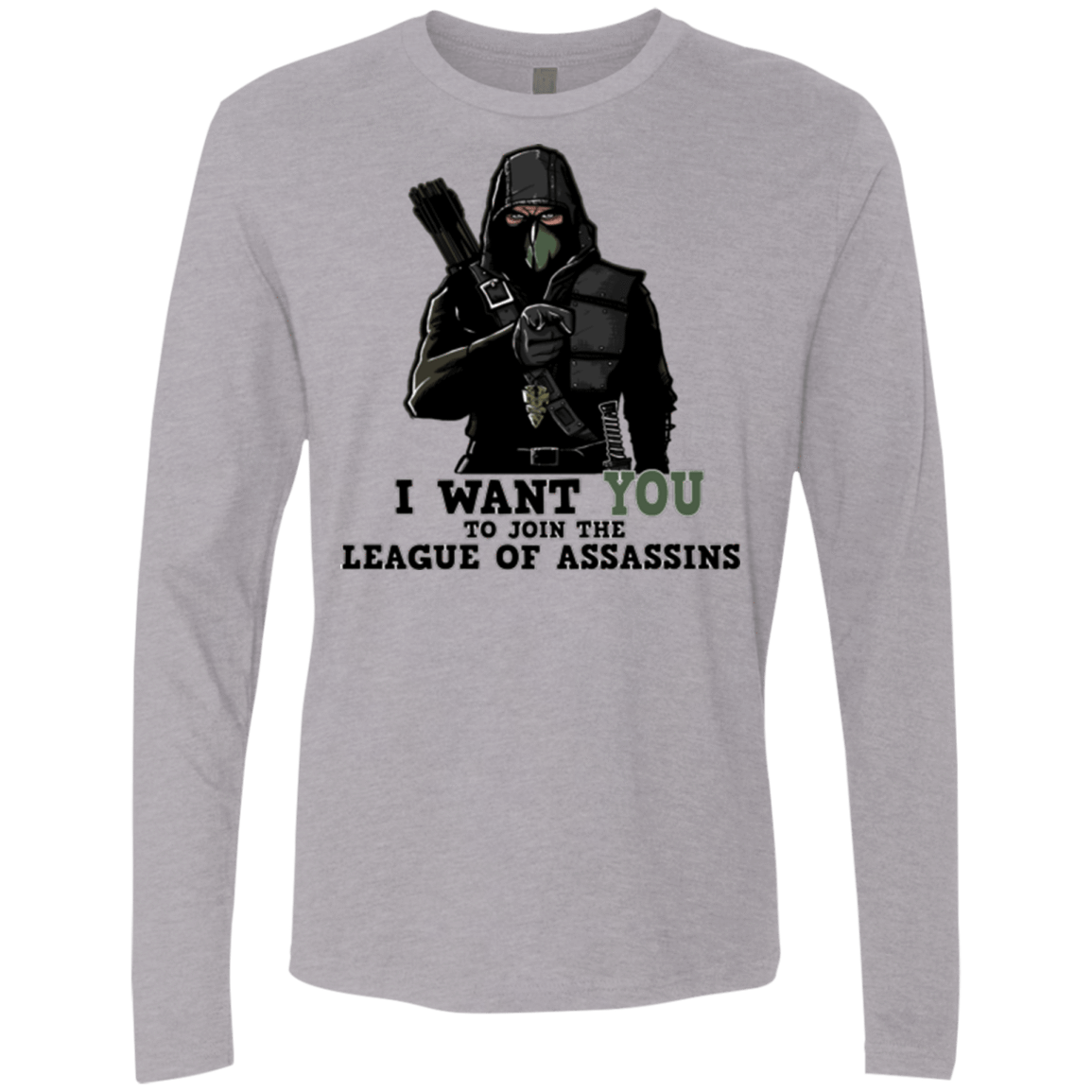 T-Shirts Heather Grey / Small Heir to the Demon Men's Premium Long Sleeve