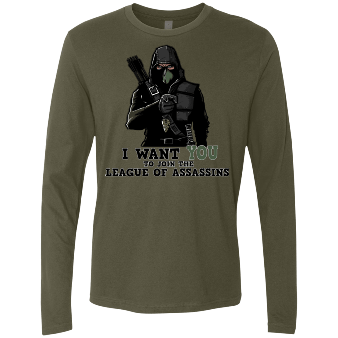 T-Shirts Military Green / Small Heir to the Demon Men's Premium Long Sleeve