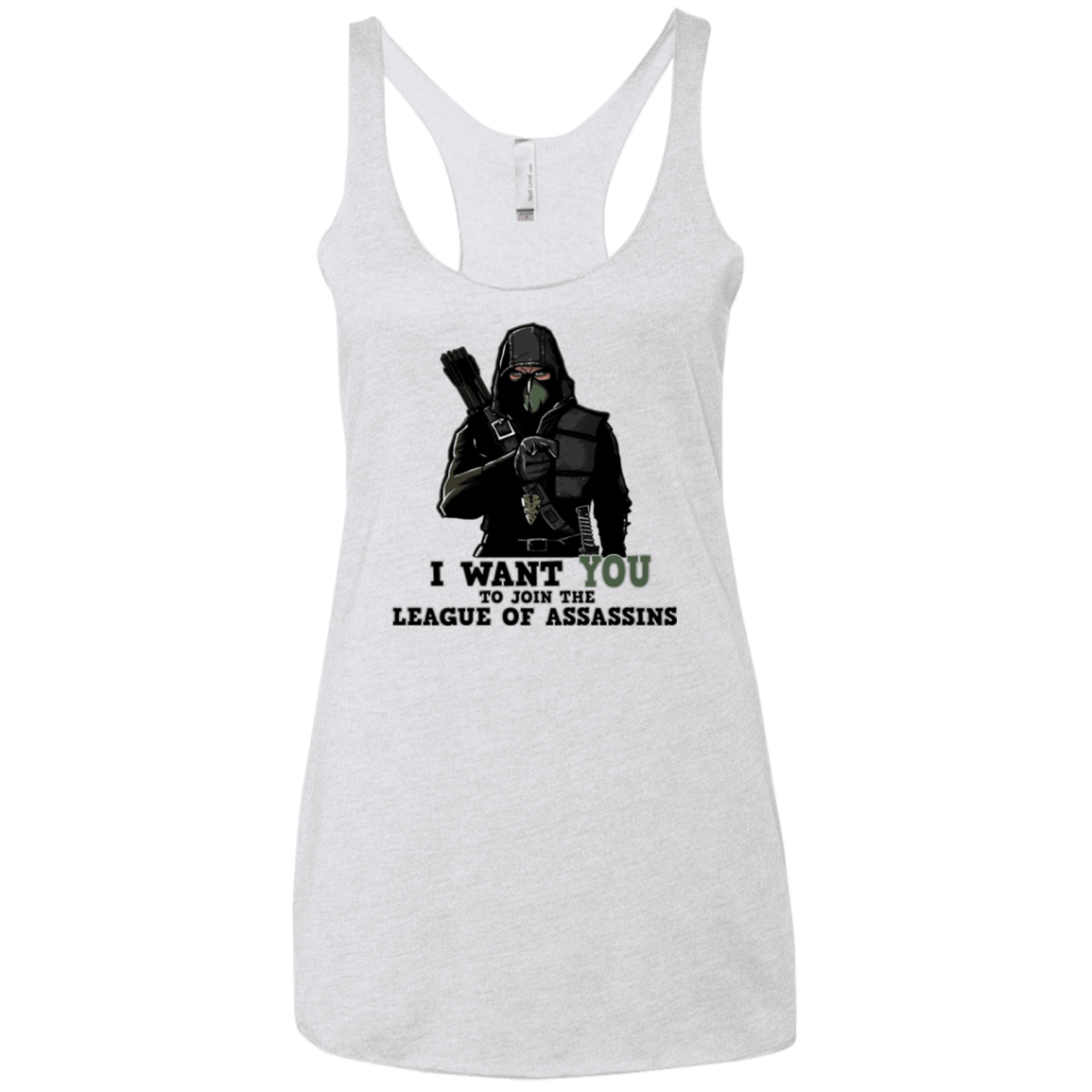 T-Shirts Heather White / X-Small Heir to the Demon Women's Triblend Racerback Tank