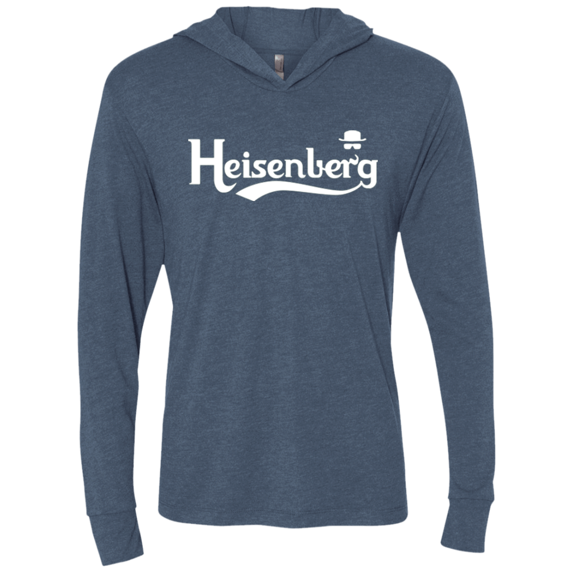 T-Shirts Indigo / X-Small Heisenberg (1) Triblend Long Sleeve Hoodie Tee