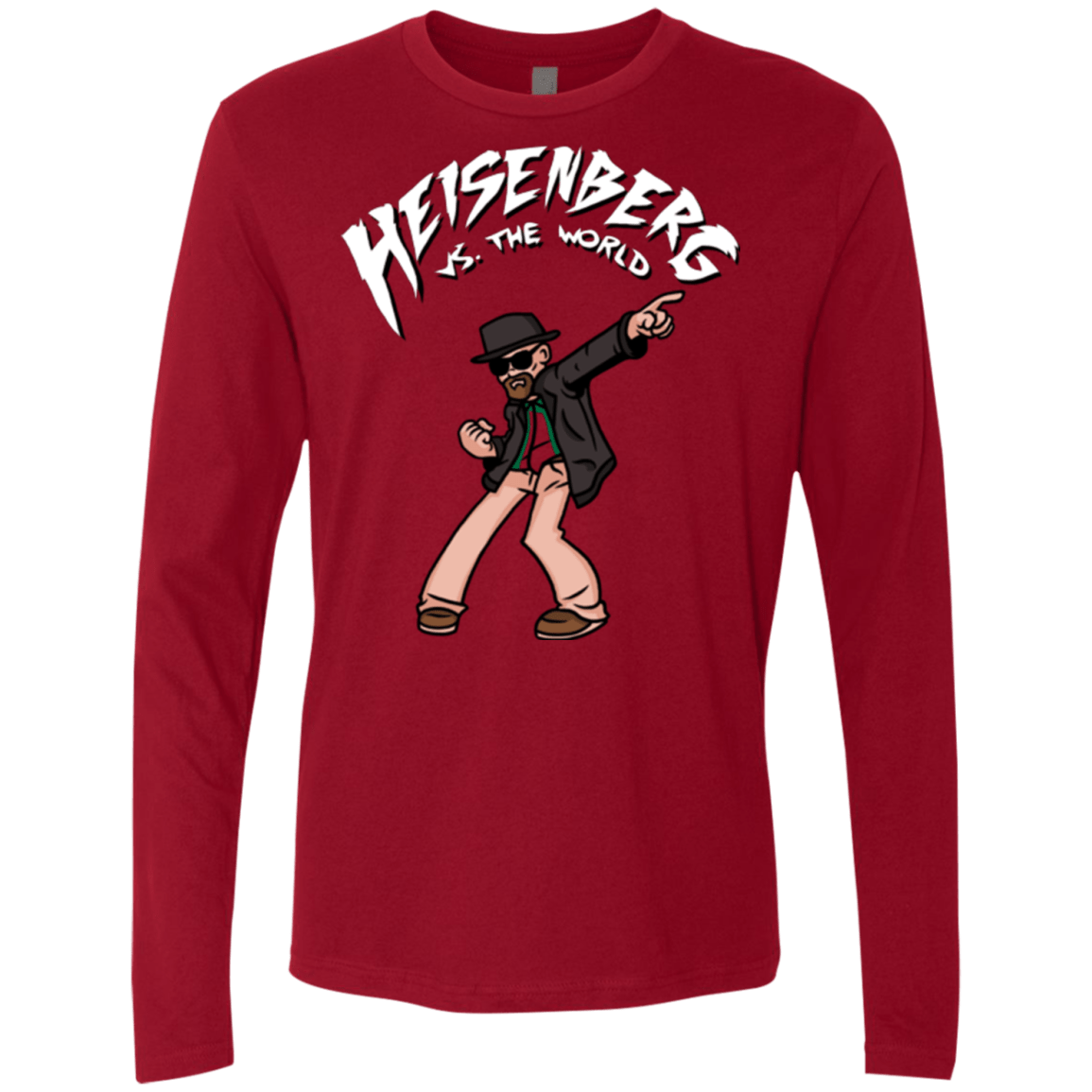 T-Shirts Cardinal / Small Heisenberg vs the World Men's Premium Long Sleeve