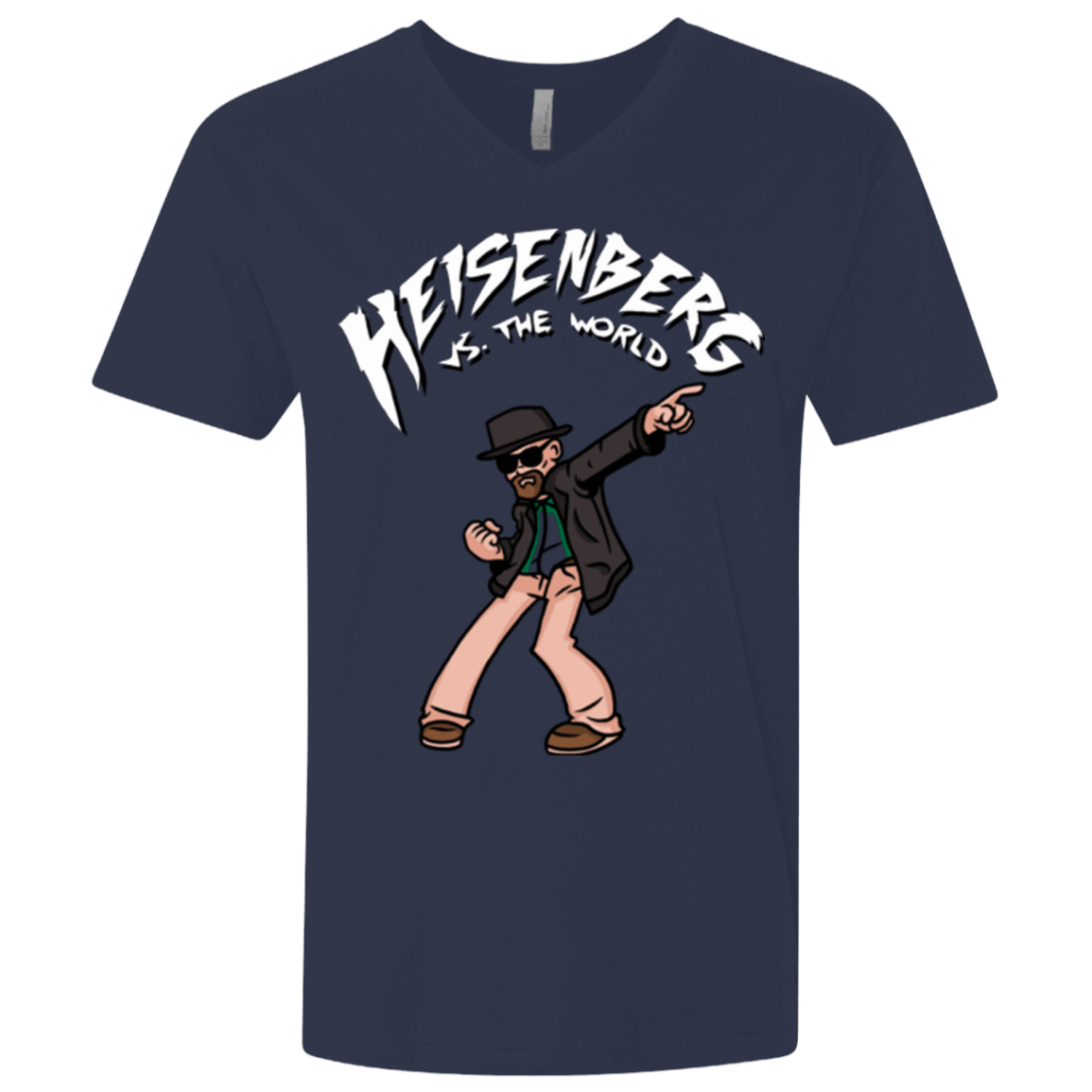 T-Shirts Midnight Navy / X-Small Heisenberg vs the World Men's Premium V-Neck