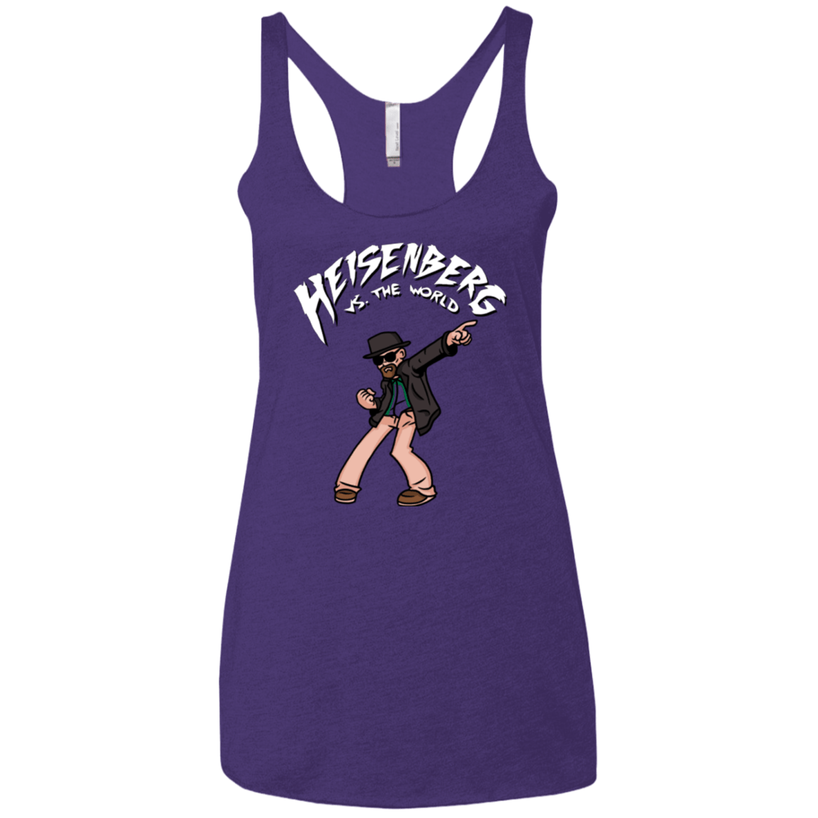 T-Shirts Purple / X-Small Heisenberg vs the World Women's Triblend Racerback Tank