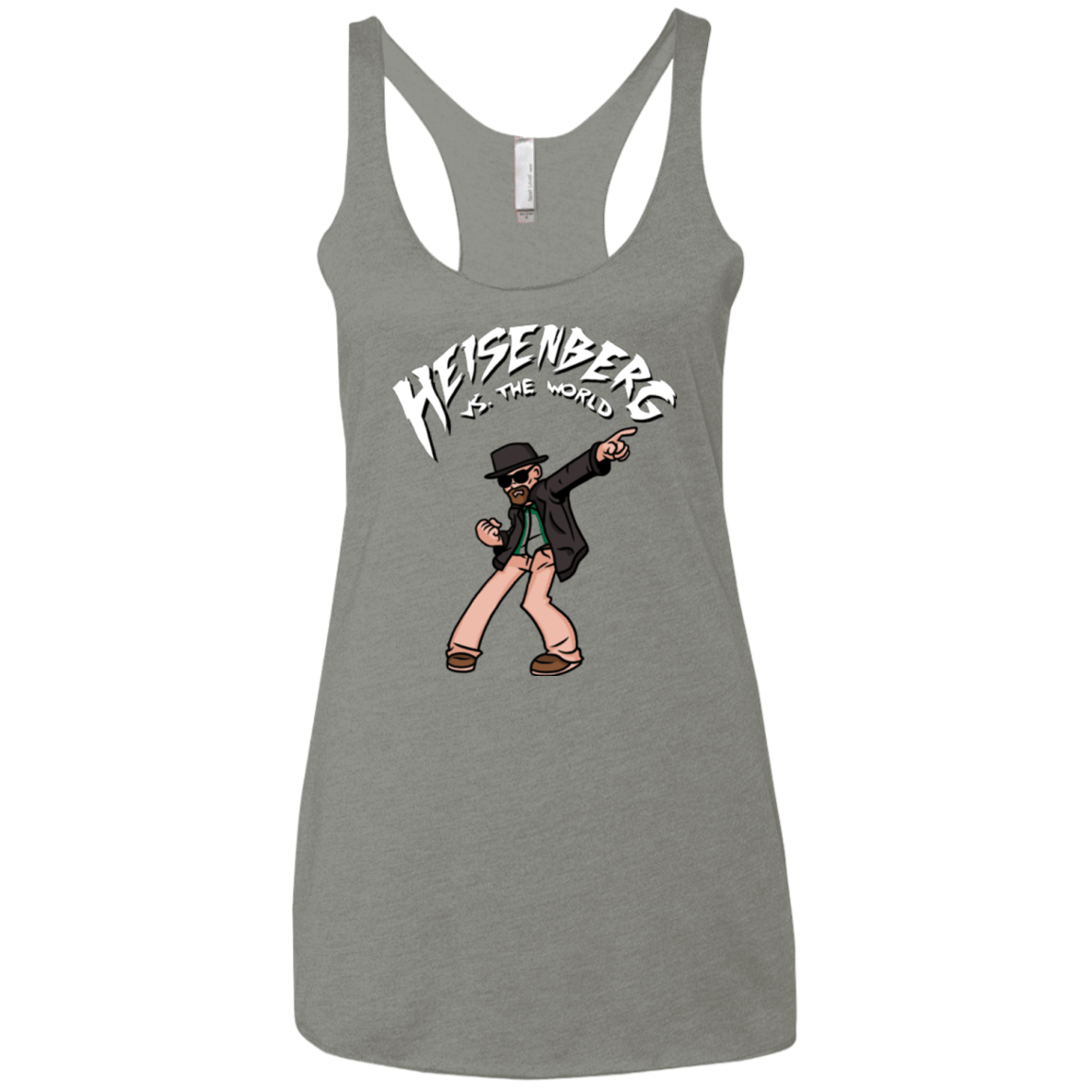 T-Shirts Venetian Grey / X-Small Heisenberg vs the World Women's Triblend Racerback Tank