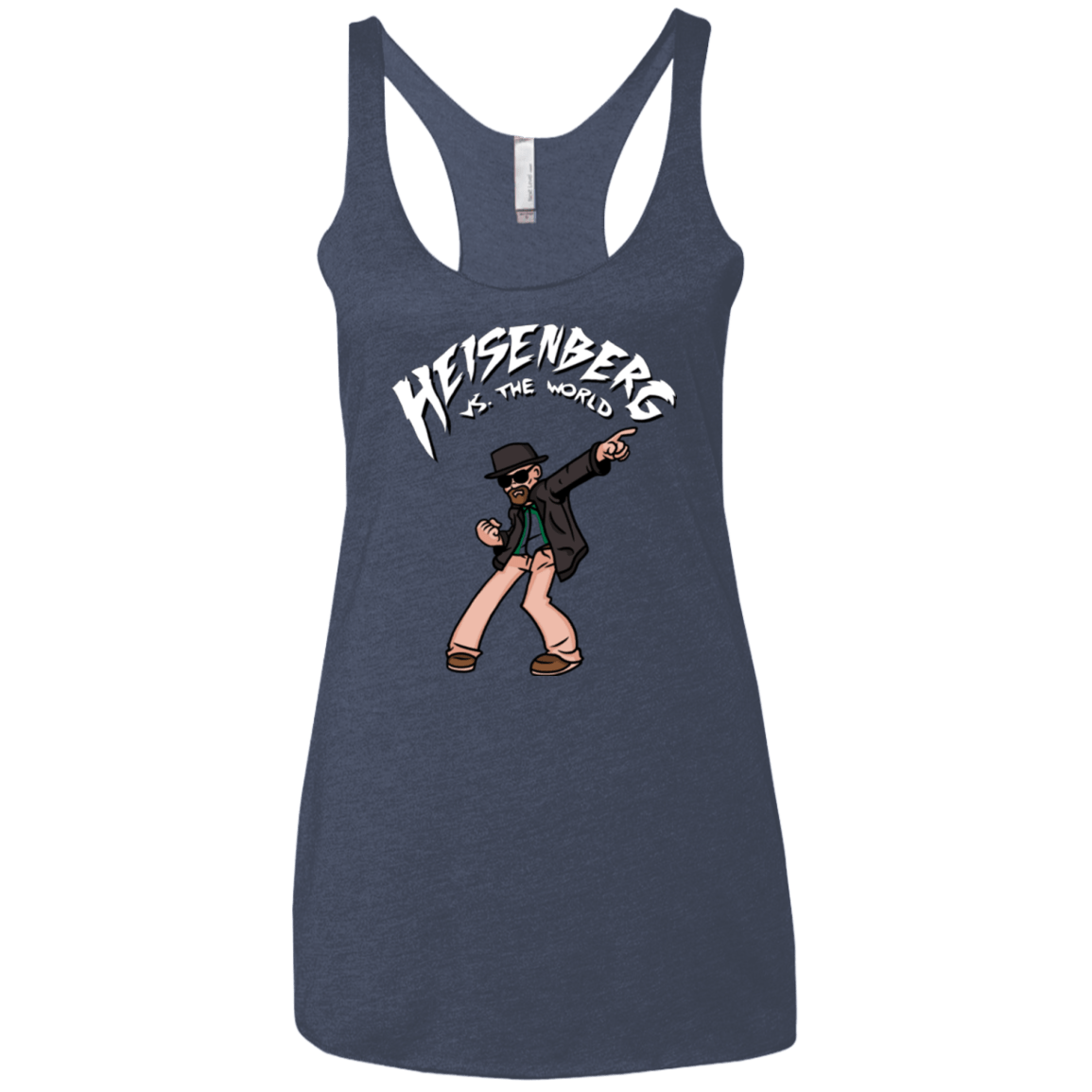 T-Shirts Vintage Navy / X-Small Heisenberg vs the World Women's Triblend Racerback Tank