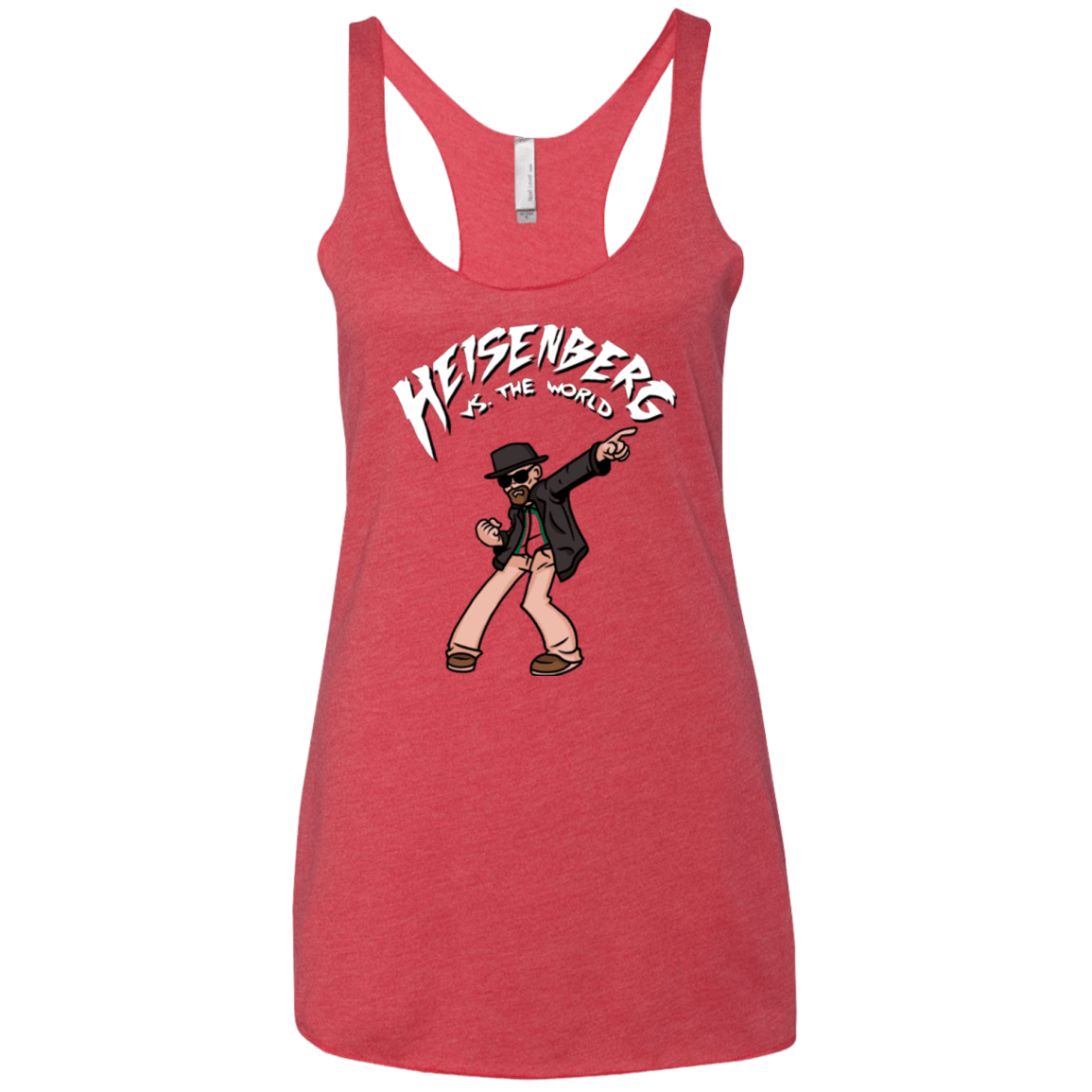 T-Shirts Vintage Red / X-Small Heisenberg vs the World Women's Triblend Racerback Tank