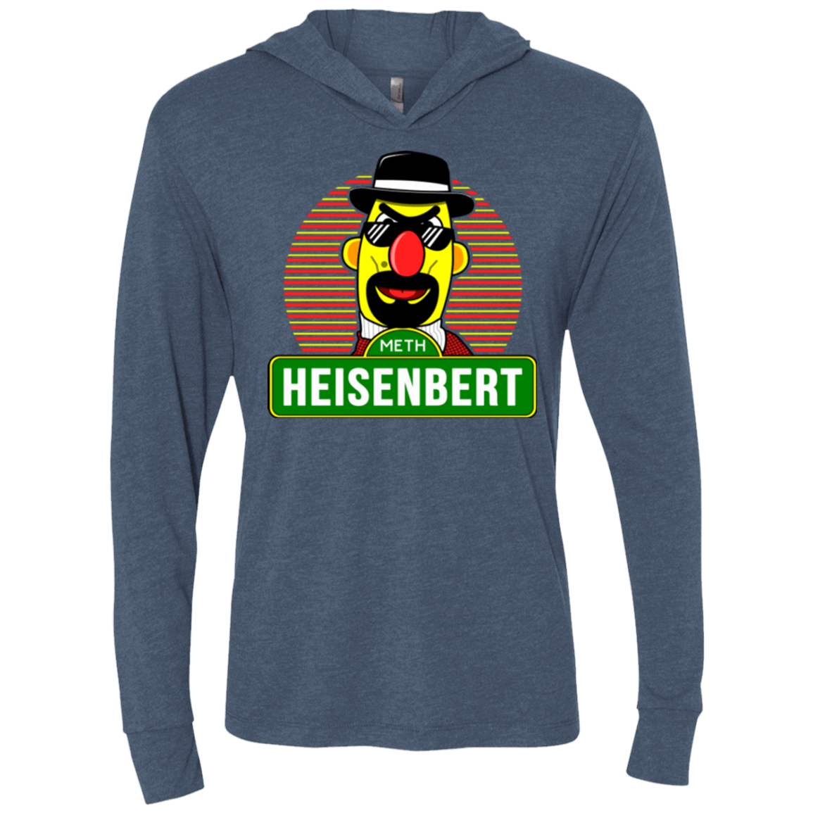 T-Shirts Indigo / X-Small Heisenbert Triblend Long Sleeve Hoodie Tee