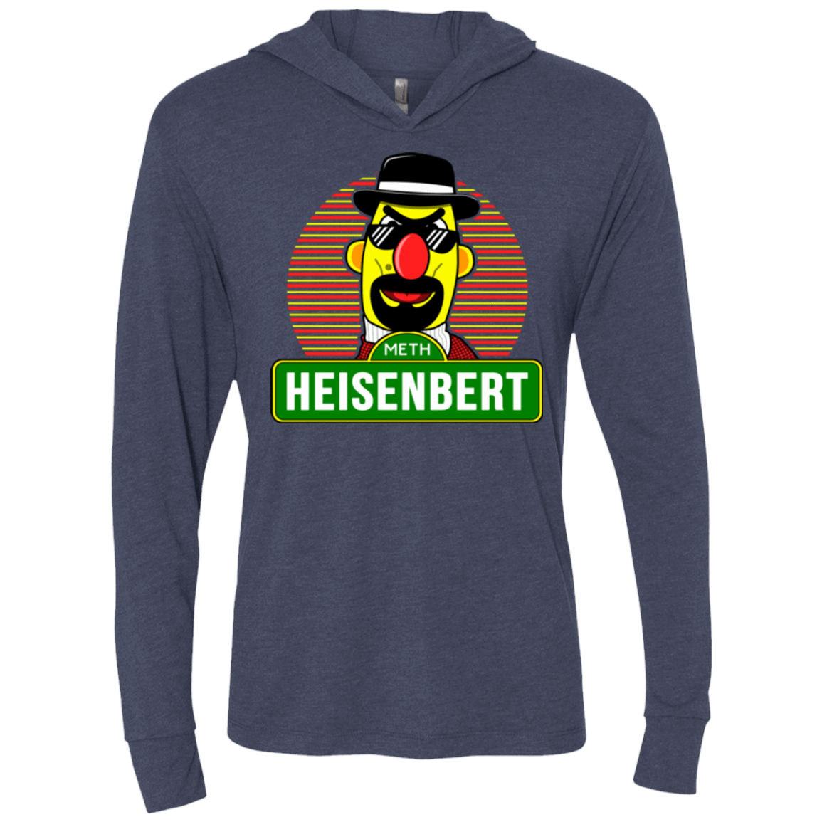 T-Shirts Vintage Navy / X-Small Heisenbert Triblend Long Sleeve Hoodie Tee