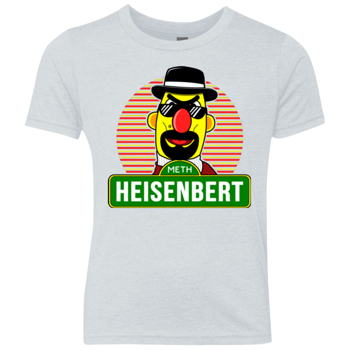 T-Shirts Heather White / YXS Heisenbert Youth Triblend T-Shirt