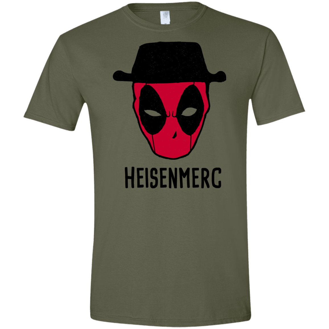 T-Shirts Military Green / S Heisenmerc Men's Semi-Fitted Softstyle