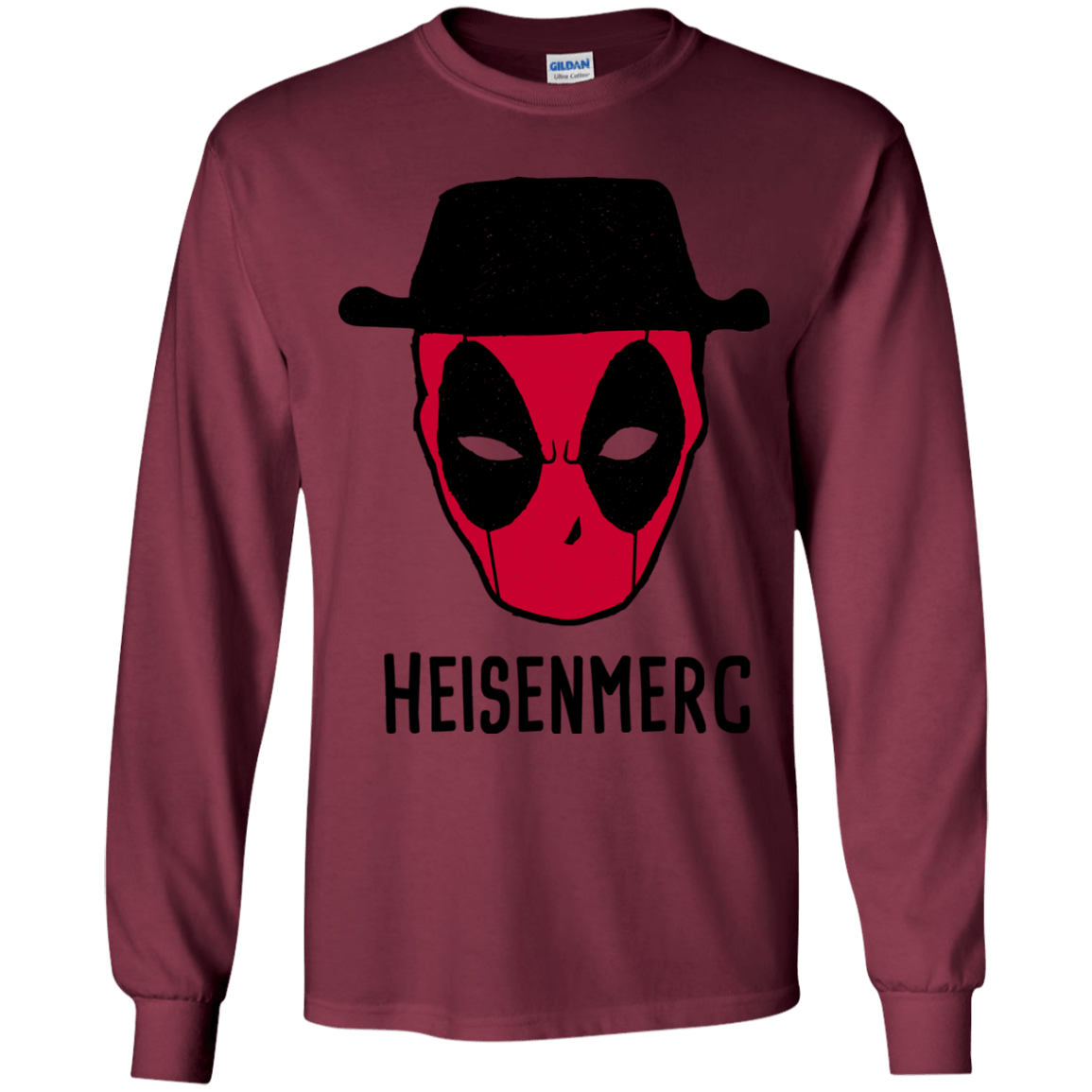 T-Shirts Maroon / YS Heisenmerc Youth Long Sleeve T-Shirt