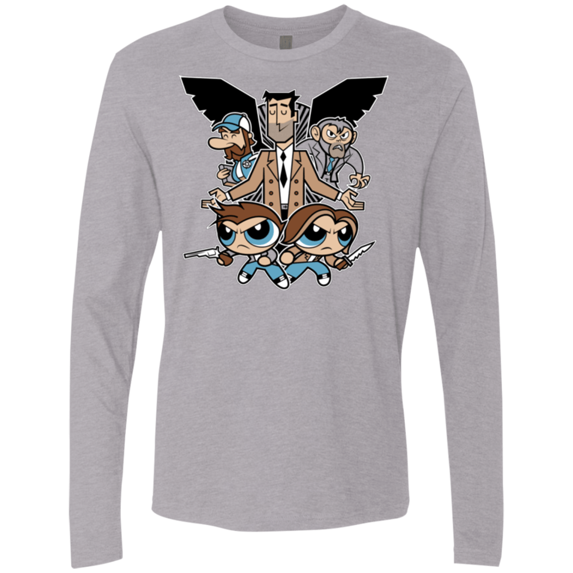 T-Shirts Heather Grey / Small Hell and Back Boys Men's Premium Long Sleeve