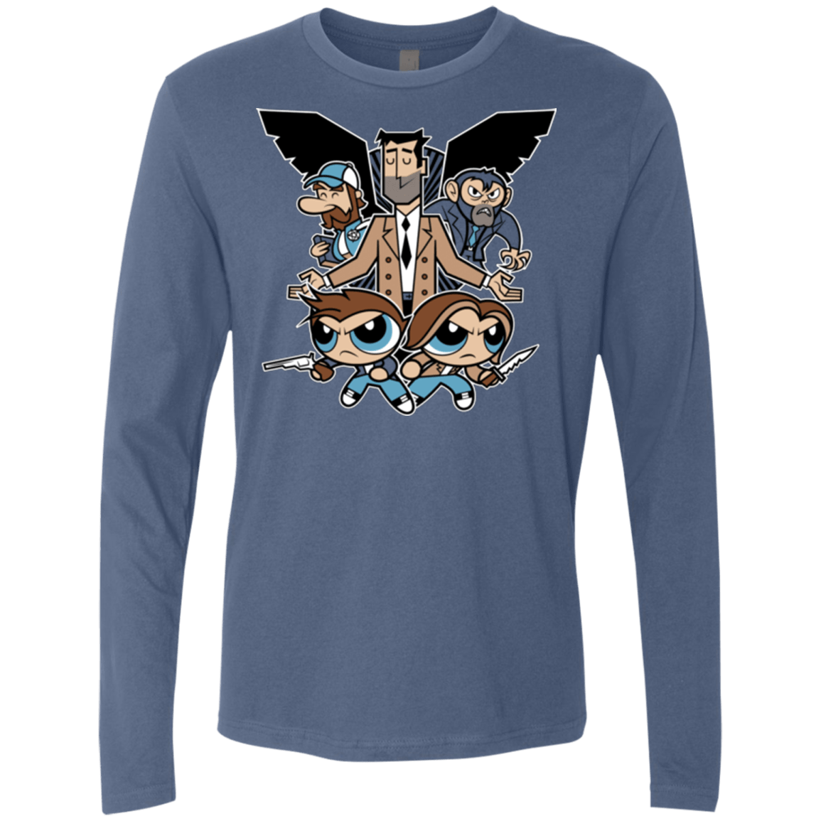 T-Shirts Indigo / Small Hell and Back Boys Men's Premium Long Sleeve