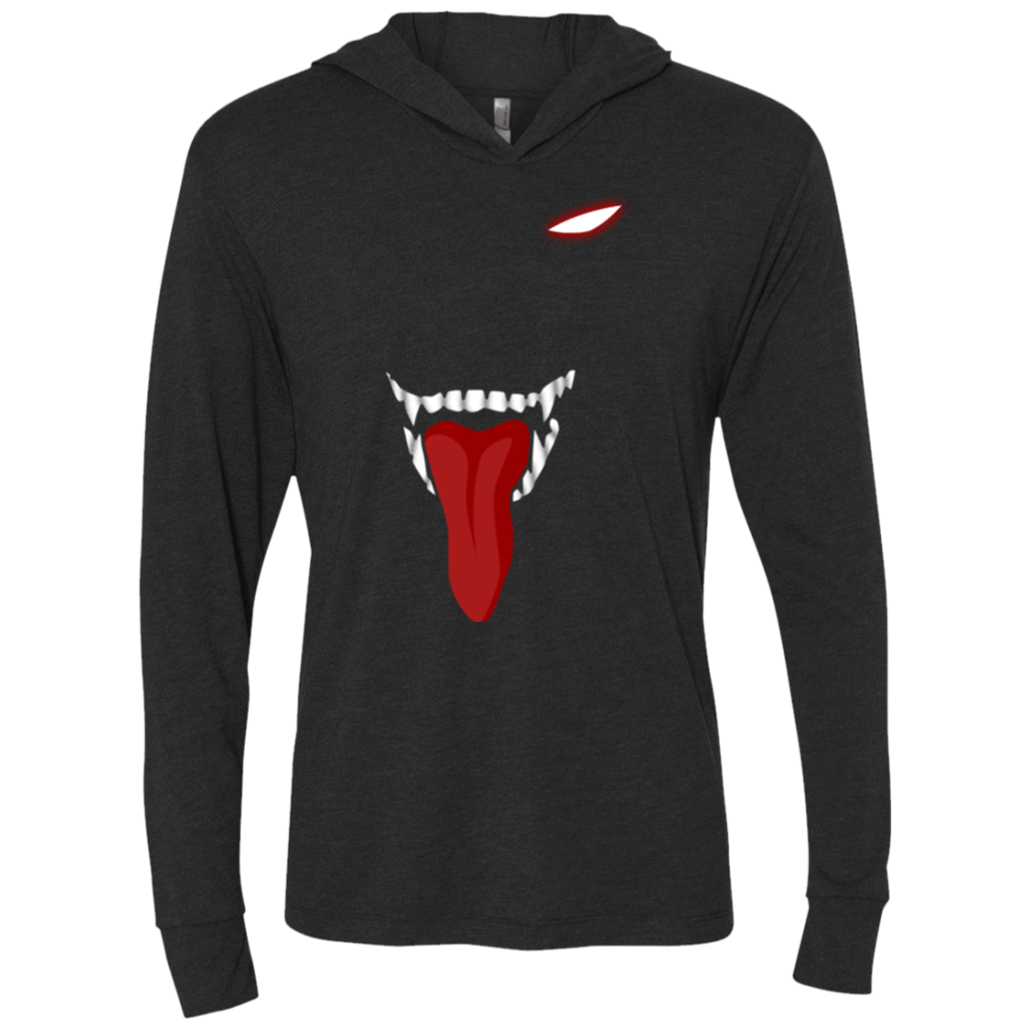 T-Shirts Vintage Black / X-Small Hell Face Triblend Long Sleeve Hoodie Tee