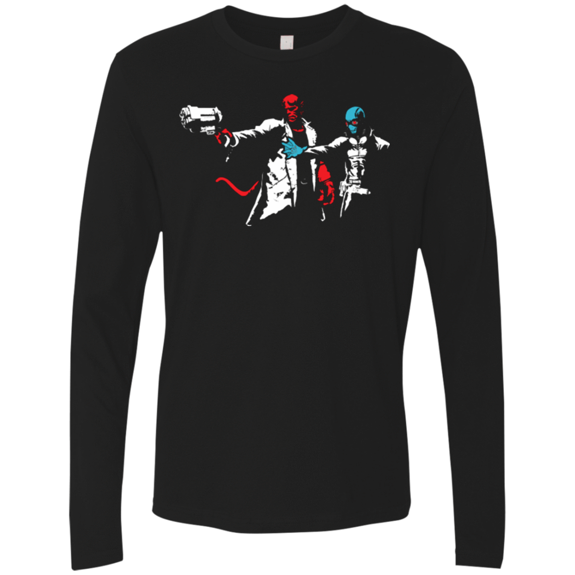 T-Shirts Black / Small Hell Fiction Men's Premium Long Sleeve