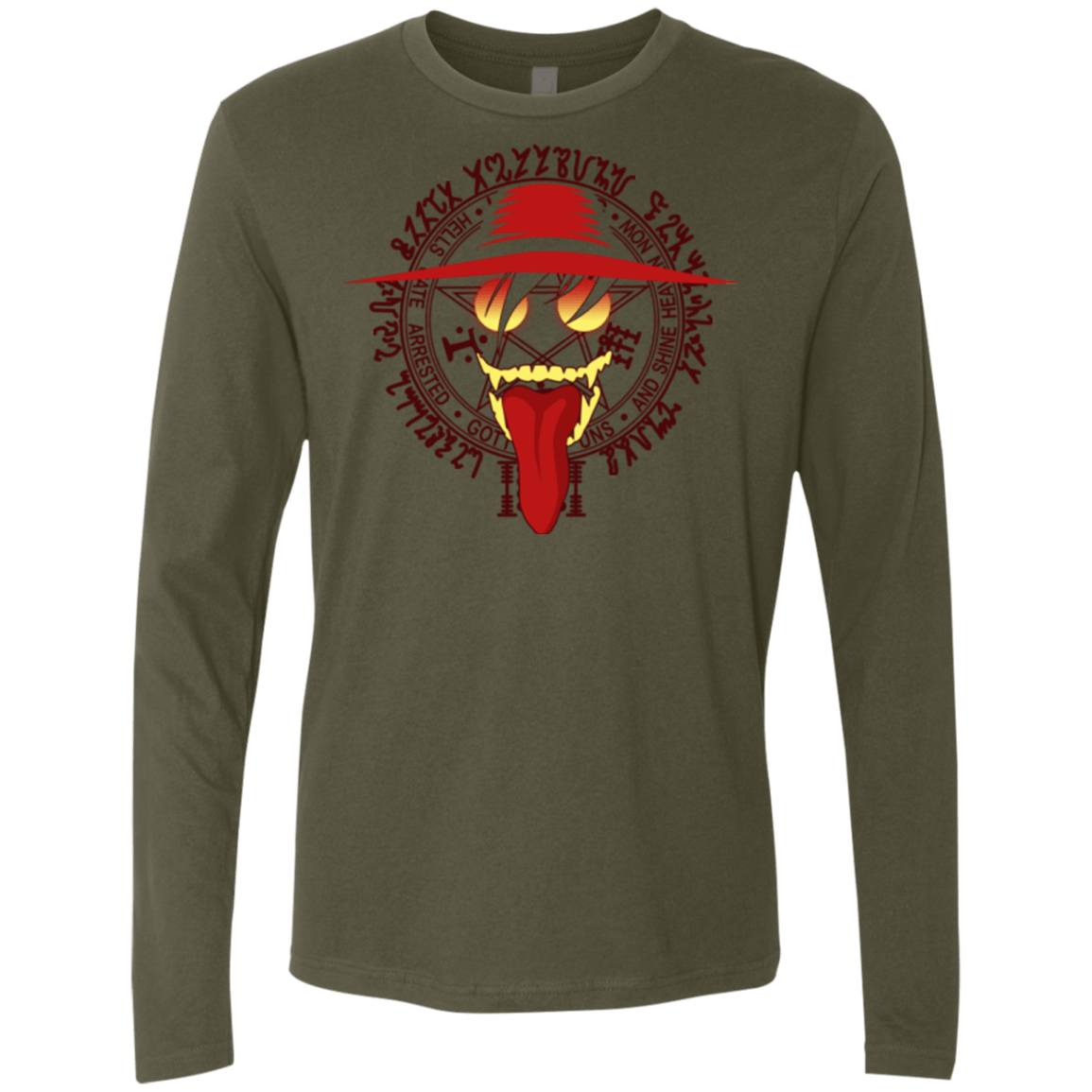 T-Shirts Military Green / Small Hell Yeah Men's Premium Long Sleeve