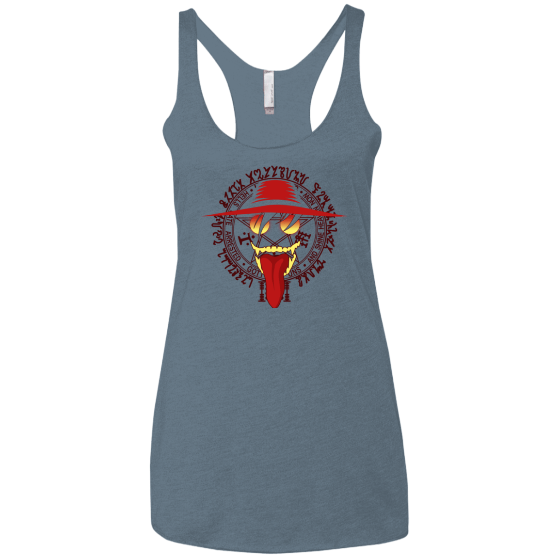 T-Shirts Indigo / X-Small Hell Yeah Women's Triblend Racerback Tank